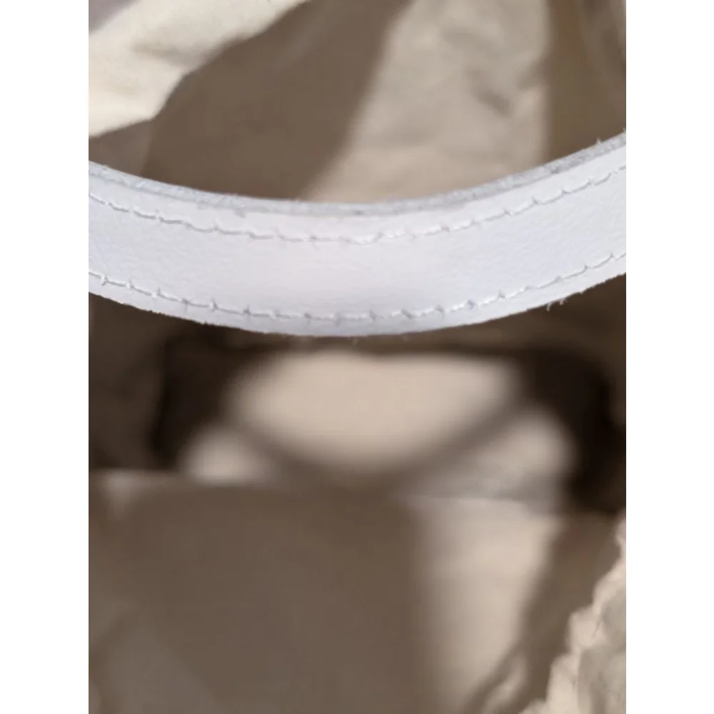 Women's Unbranded Woven Tote Bag One Size Brown and White - Picture 3 of 6